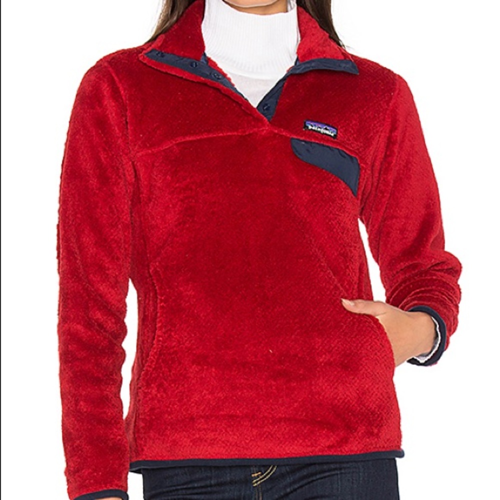 Patagonia Red Re-Tool Snap-T Pullover